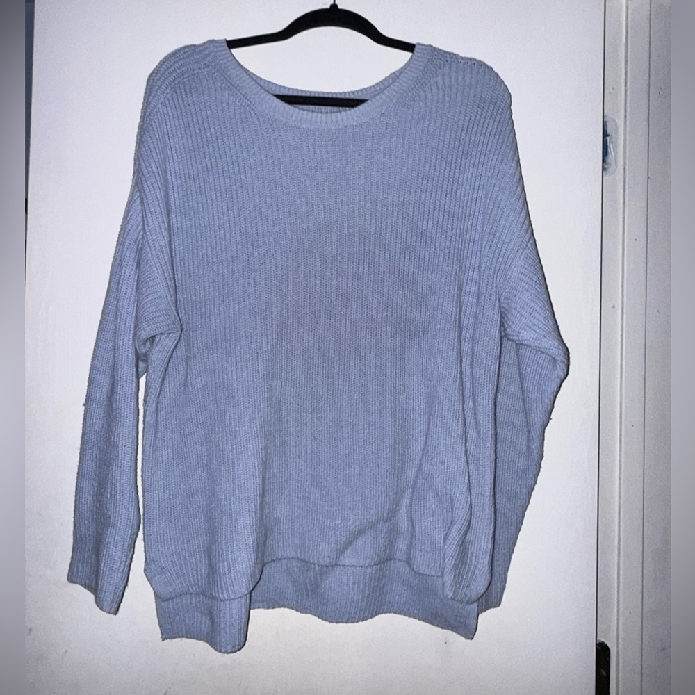 Croft & Barrow Soft Blue Crew Neck Sweater